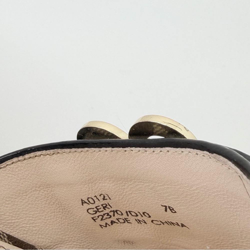 Coach Geri Wedge Sandals Signature Logo Canvas Platform Heels Size 7 - Picture 10 of 13